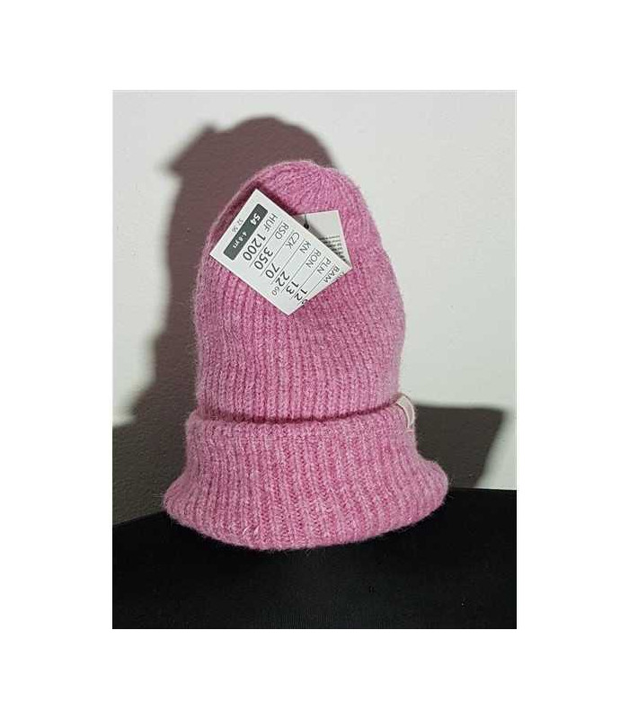Caciula pentru fetite model tricotat culoare roz 4-5 ani