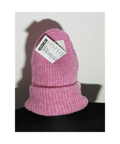 Caciula pentru fetite model tricotat culoare roz 4-5 ani