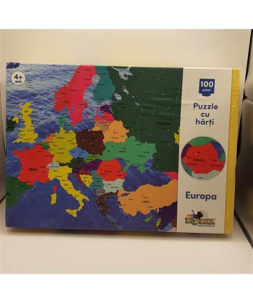Puzzle Noriel cu harti 100 de piese - Harta Europei