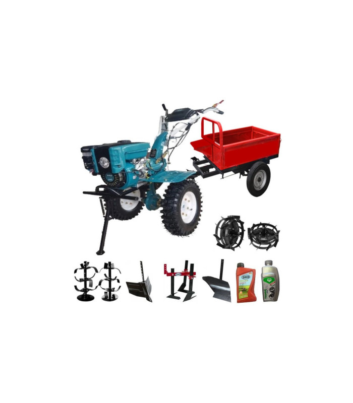 Motocultor cu Utilaje si Remorca LY700NEW Dakard HS1000BNEW 7CP