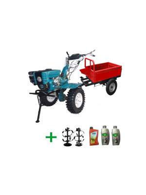 Motocultor cu Remorca LY700NEW, freze si uleiuri Dakard HS1000BNEW 7CP