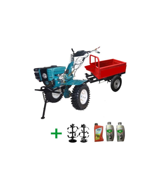 Motocultor cu Remorca LY700NEW, freze si uleiuri Dakard HS1000BNEW 7CP