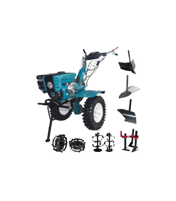 Motocultor Dakard HS1000BNEW 8CP cu utilaje incluse