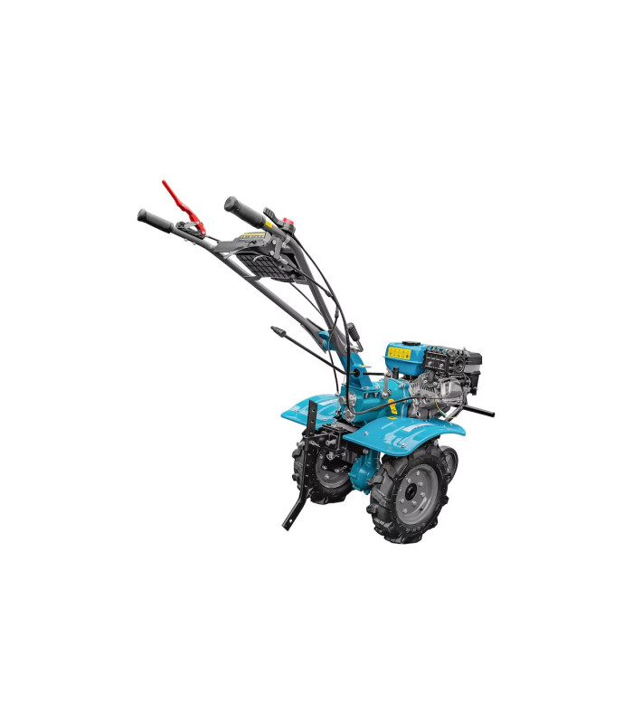 Pachet Motocultor cu Utilaje 7CP, DKD 100B cu set freze si roti cauciuc