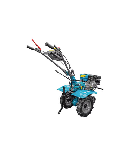 Pachet Motocultor cu Utilaje 7CP, DKD 100B cu set freze si roti cauciuc