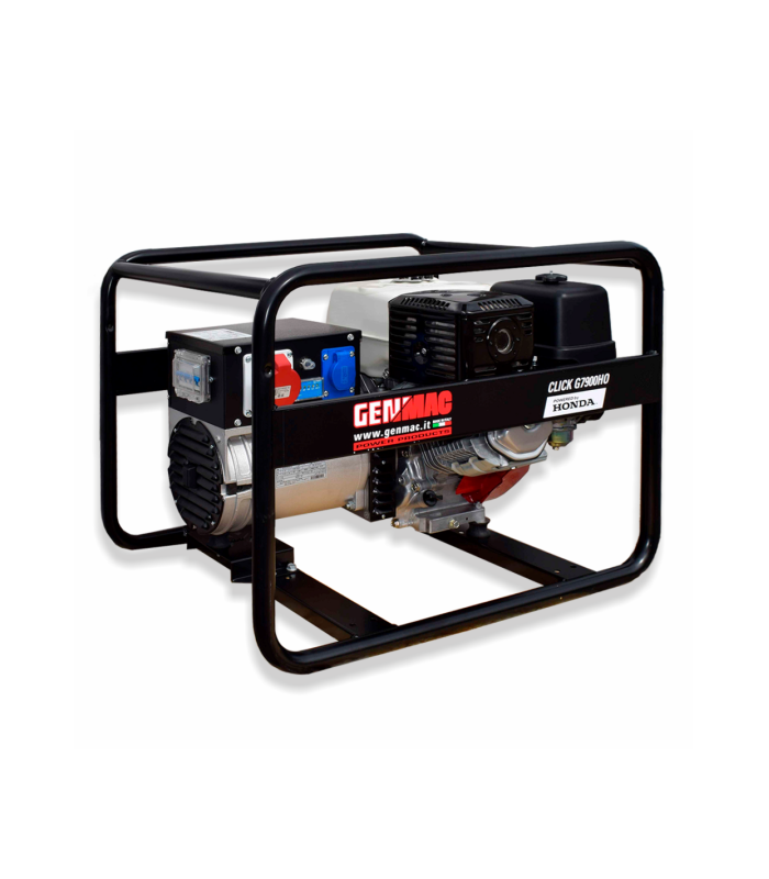 Generator de curent GENMAC Click G7900HO putere maxima 6,4 KW/400V 2,2 KW/230V motor Honda GX390