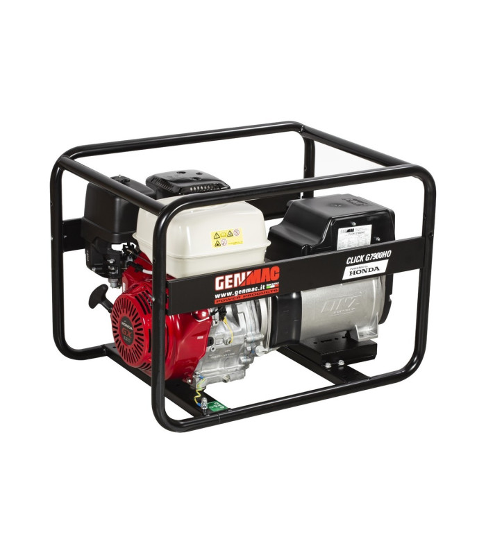 Generator de curent GENMAC Click G7900HO putere maxima 6,4 KW/400V 2,2 KW/230V motor Honda GX390