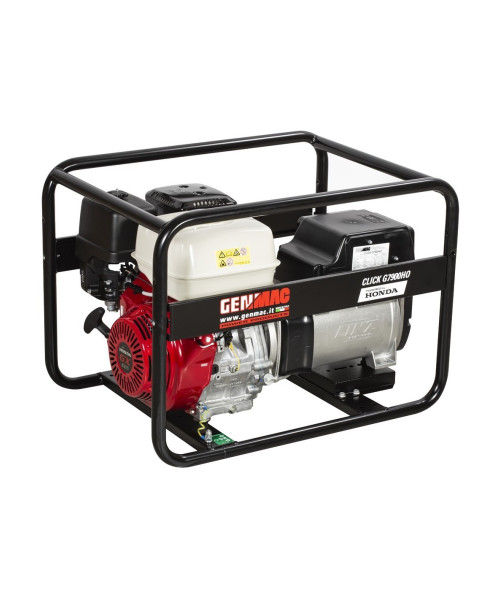 Generator de curent GENMAC Click G7900HO putere maxima 6,4 KW/400V 2,2 KW/230V motor Honda GX390