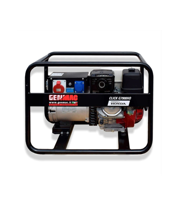 Generator de curent GENMAC Click G7900HO putere maxima 6,4 KW/400V 2,2 KW/230V motor Honda GX390