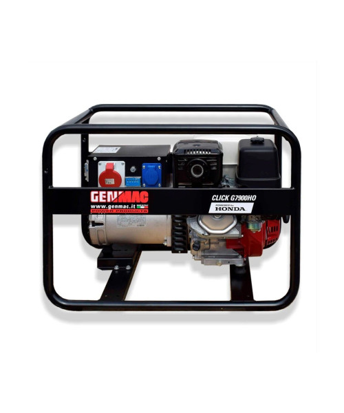 Generator de curent GENMAC Click G7900HO putere maxima 6,4 KW/400V 2,2 KW/230V motor Honda GX390