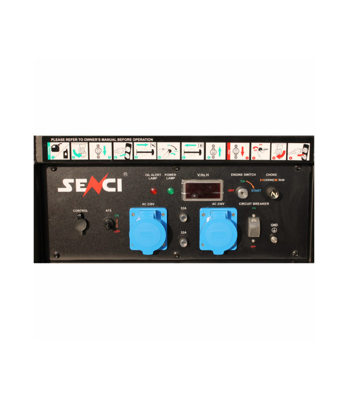 Generator de curent SENCI SC13000-EVO-ATS putere maxima 11 kW 230V pornire electrica ATS inclus