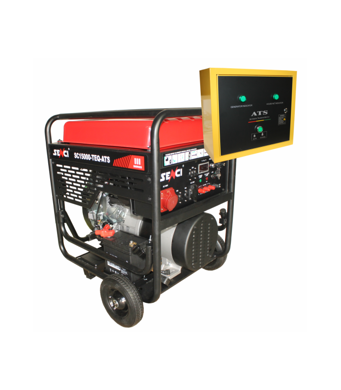 Generator de curent SENCI SC15000TE EVO-ATS putere maxima 13 kW/400V 4 KW/230V ATS inclus DE