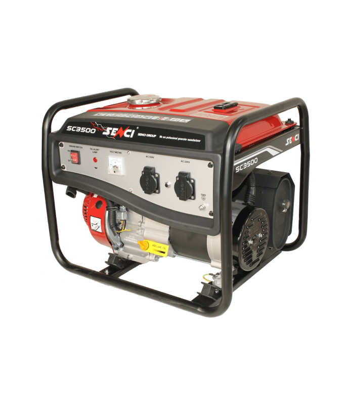 Generator de curent SENCI SC3500E-LITE putere maxima 3.0 kW 230V pornire electrica