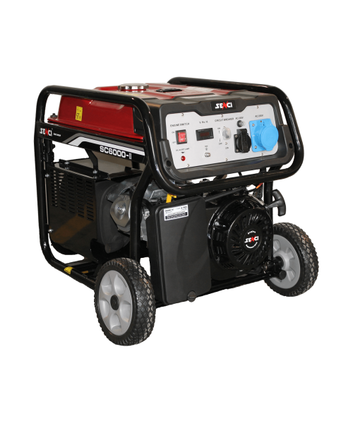 Generator de curent SENCI SC6000E TOP putere maxima 5,5 kW 230V pornire electrica si roti