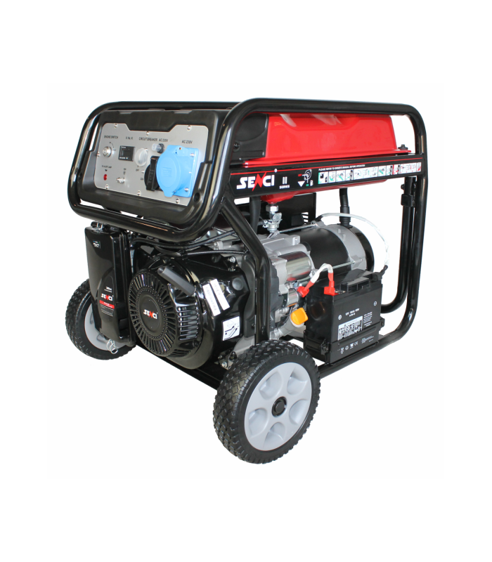 Generator de curent SENCI SC6000E TOP putere maxima 5,5 kW 230V pornire electrica si roti