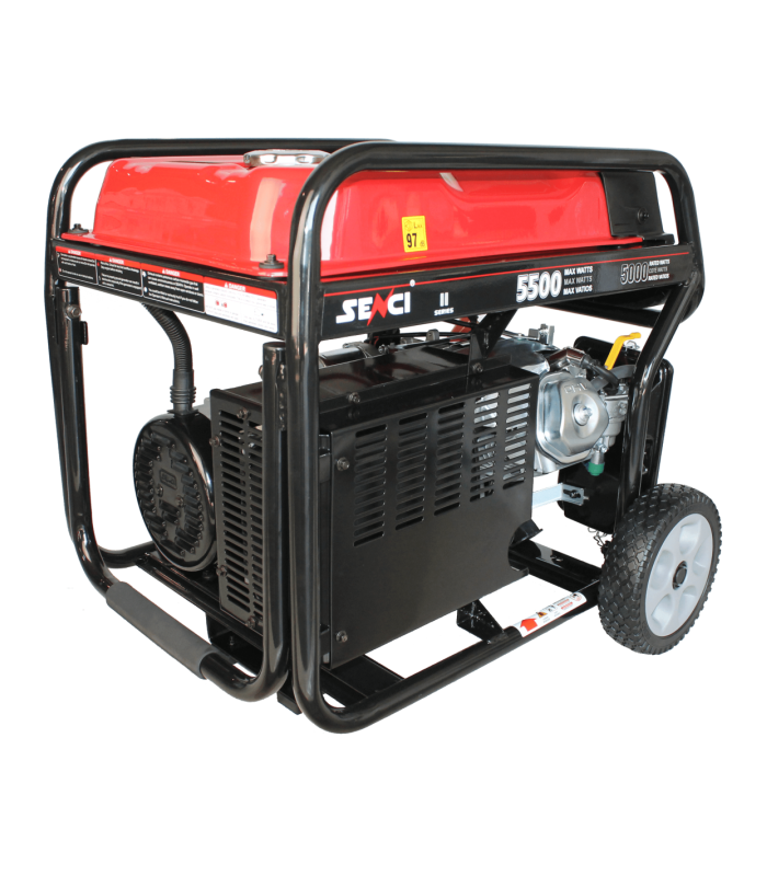 Generator de curent SENCI SC6000E TOP putere maxima 5,5 kW 230V pornire electrica si roti