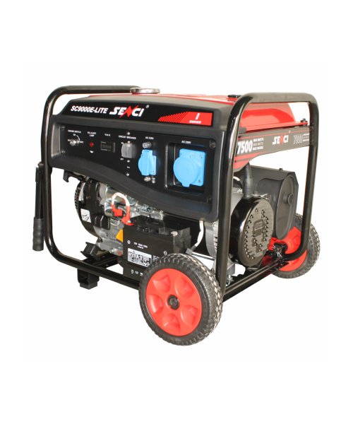 Generator de curent SENCI SC9000E-LITE putere maxima 7,5 KW 230V pornire electrica si roti