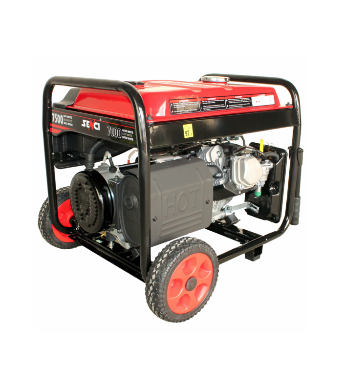 Generator de curent SENCI SC9000E-LITE putere maxima 7,5 KW 230V pornire electrica si roti