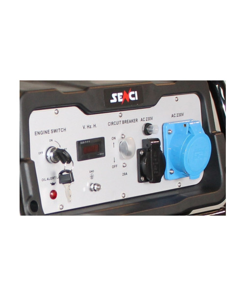 Generator de curent SENCI SC8000E TOP putere maxima 7,0 kW 230V pornire electrica si roti