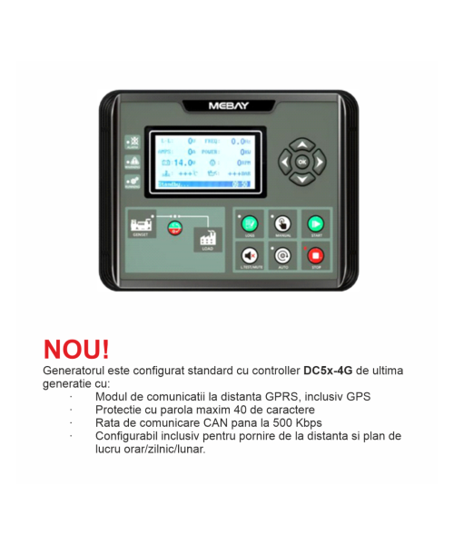 Generator insonorizat SENCI SCDE19i-YS putere maxima 19 kVA 400V ATS inclus