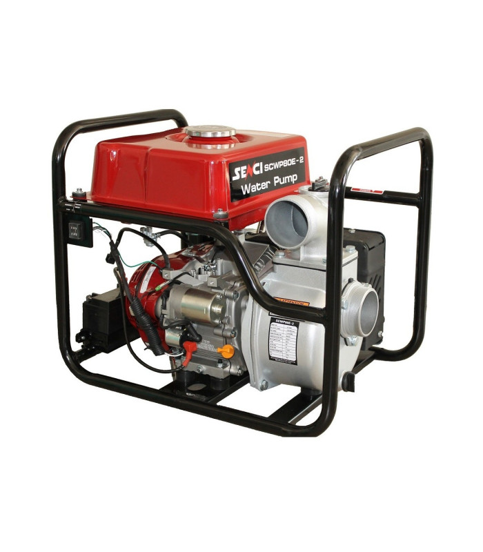 Motopompa ape curate SENCI SCWP-80E-2 diametru 3″ debit 57 mc/h  pornire electrica