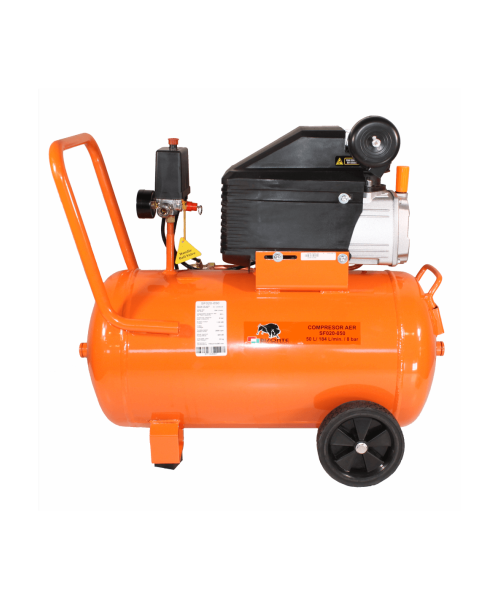 Compresor de aer cu piston BISONTE SF020-050, 8 bar, 50l