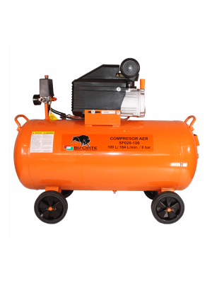 Compresor de aer cu piston BISONTE SF020-100, 8 bar, 100l